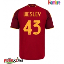 Camiseta AS Roma Wesley Franca #43 Primera Equipación 2026-27 manga corta